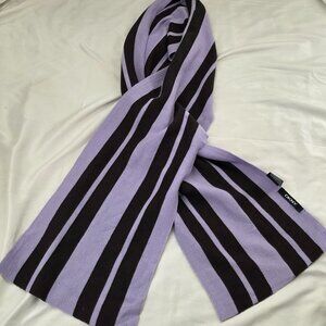 DKNY Casual Scarf Warm/Cozy/Soft Purple/Black Striped